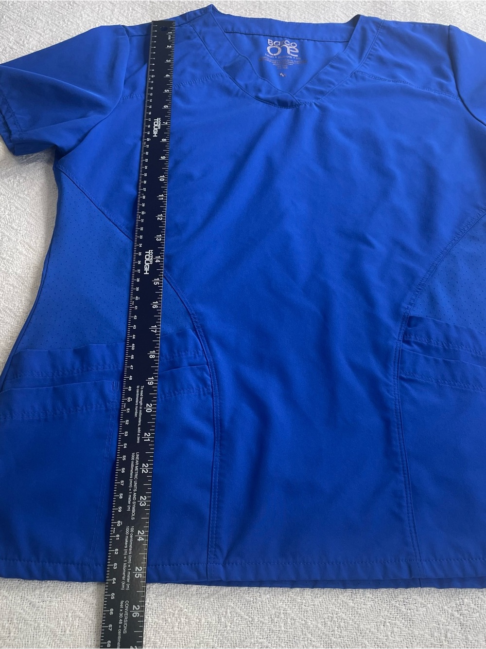 Barco Uniforms V-Neck Scrub Top - Royal Blue Size Medium ~ Medical Staff - Picture 5 of 10